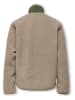 ONLY & SONS Junior Fleecejacke "Dallas" in Beige/ Grün