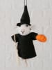 Boltze Figurka wisząca "Nymora" w kolorze czarno-pomarańczowym - wys. 14 cm