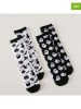 Boltze 2er-Set: Socken "Necra" in Weiß/ Schwarz