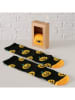 Boltze 2er-Set: Socken "Myco" in Orange/ Schwarz