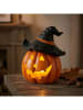 Boltze LED-Windlicht "Diago" in Orange/ Schwarz - (H)38 cm