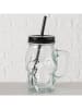 Boltze Partybecher "Skulio" in Transparent/ Schwarz - 450 ml