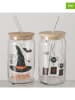 Boltze 2er-Set: Partybecher "Spooky" in Schwarz/ Orange - 440 ml