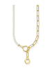 Thomas Sabo Vergold. Halskette mit Perlen - (L)47 cm