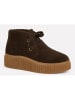 Marc O'Polo Shoes Leder-Schnürschuhe "Bianca" in Dunkelbraun