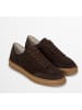 Marc O'Polo Shoes Skórzane sneakersy "Enrique" w kolorze ciemnobrązowym
