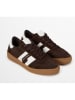 Marc O'Polo Shoes Skórzane sneakersy "Court" w kolorze ciemnobrązowym
