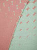 Lanerossi Wollen deken ''Tiglio'' groen/lichtroze - (L)180 x (B)130 cm