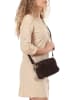 Mia Tomazzi Leren schoudertas ''Vittadini'' bruin - (B)23 x (H)16 x (D)11 cm