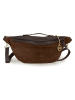 Mia Tomazzi Leder-Brustbeutel " Medeghino" in Braun - (B)42 x (H)17 x (T)13 cm