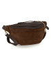 Mia Tomazzi Leder-Brustbeutel " Medeghino" in Braun - (B)42 x (H)17 x (T)13 cm