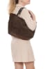 Mia Tomazzi Skórzany shopper bag "Gimignano" w kolorze brązowym - 45 x 50 x 20 cm