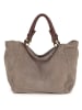 Mia Tomazzi Leder-Shopper "Gimignano" in Beige - (B)45 x (H)50 x (T)20 cm