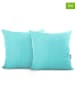 Restilo 2-delige set: kussenhoezen "Axel" turquoise