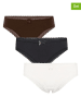 Hunkemöller 3er-Set: Slips "Georgia" in Weiß/ Schwarz/ Braun
