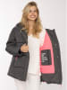 Zwillingsherz Steppjacke in Anthrazit