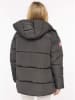 Zwillingsherz Steppjacke in Anthrazit