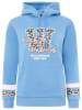 Zwillingsherz Hoodie "Wild Vibes College" in Hellblau