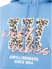 Zwillingsherz Hoodie "Wild Vibes College" in Hellblau