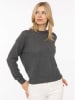 Zwillingsherz Pullover "Blogger" in Anthrazit