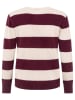 Zwillingsherz Kaschmir-Pullover in Bordeaux/ Creme