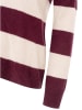 Zwillingsherz Kaschmir-Pullover in Bordeaux/ Creme