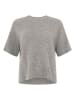 Zwillingsherz Strickshirt "Boxy" in Grau