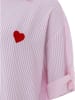 Zwillingsherz Tunika "Stripes & Heart" w kolorze jasnoróżowym