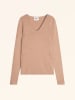 Just Cashmere Kaschmir-Pullover "Abby" in Hellbraun