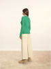 Just Cashmere Kaszmirowy sweter "Avana" w kolorze zielonym