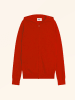 Just Cashmere Kasjmieren vest "Elliot" rood