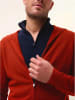 Just Cashmere Kasjmieren vest "Elliot" rood