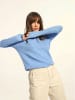 Just Cashmere Kaszmirowy sweter "Grace" w kolorze błękitnym