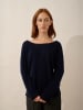 Just Cashmere Kasjmieren trui "Karen" donkerblauw
