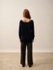 Just Cashmere Kasjmieren trui "Karen" donkerblauw