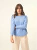 Just Cashmere Kaschmir-Pullover "Rebecca" in Hellblau