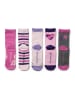 LEGO 5er-Set: Socken "Ayo 602" in Pink/ Rosa/ Lila