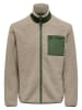 ONLY & SONS Fleece vest "Dallas" beige/groen