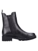 remonte Leder-Chelsea Boots in Schwarz
