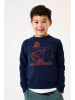 Garcia Sweatshirt in Dunkelblau/ Rot