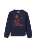 Garcia Sweatshirt in Dunkelblau/ Rot