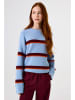Garcia Trui lichtblauw/rood