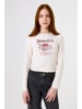 Garcia Longsleeve in Weiß/ Rot
