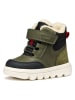 Geox Skórzane kozaki zimowe "Willaboom" w kolorze khaki