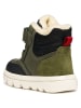 Geox Skórzane kozaki zimowe "Willaboom" w kolorze khaki