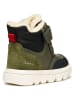 Geox Skórzane kozaki zimowe "Willaboom" w kolorze khaki