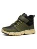 Geox Skórzane botki "Flexyper" w kolorze khaki