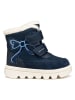 Geox Leren winterlaarzen "Willaboom" donkerblauw