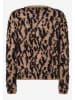 More & More Cardigan in Camel/ Schwarz