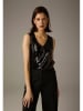 More & More Paillettentop in Schwarz